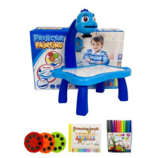 Детский стол проектор для рисования с подсветкой Голубой